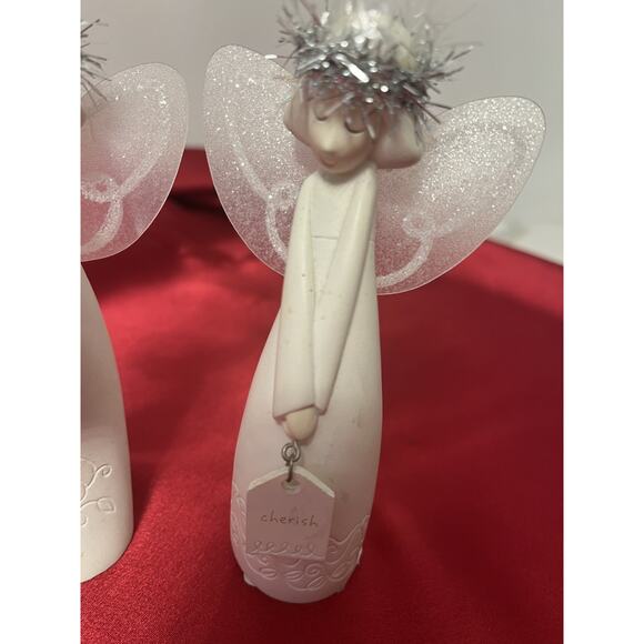 Christmas Angels Ceramic Porcelain Figurines Dept. 56 Set of 3 - Picture 4 of 8